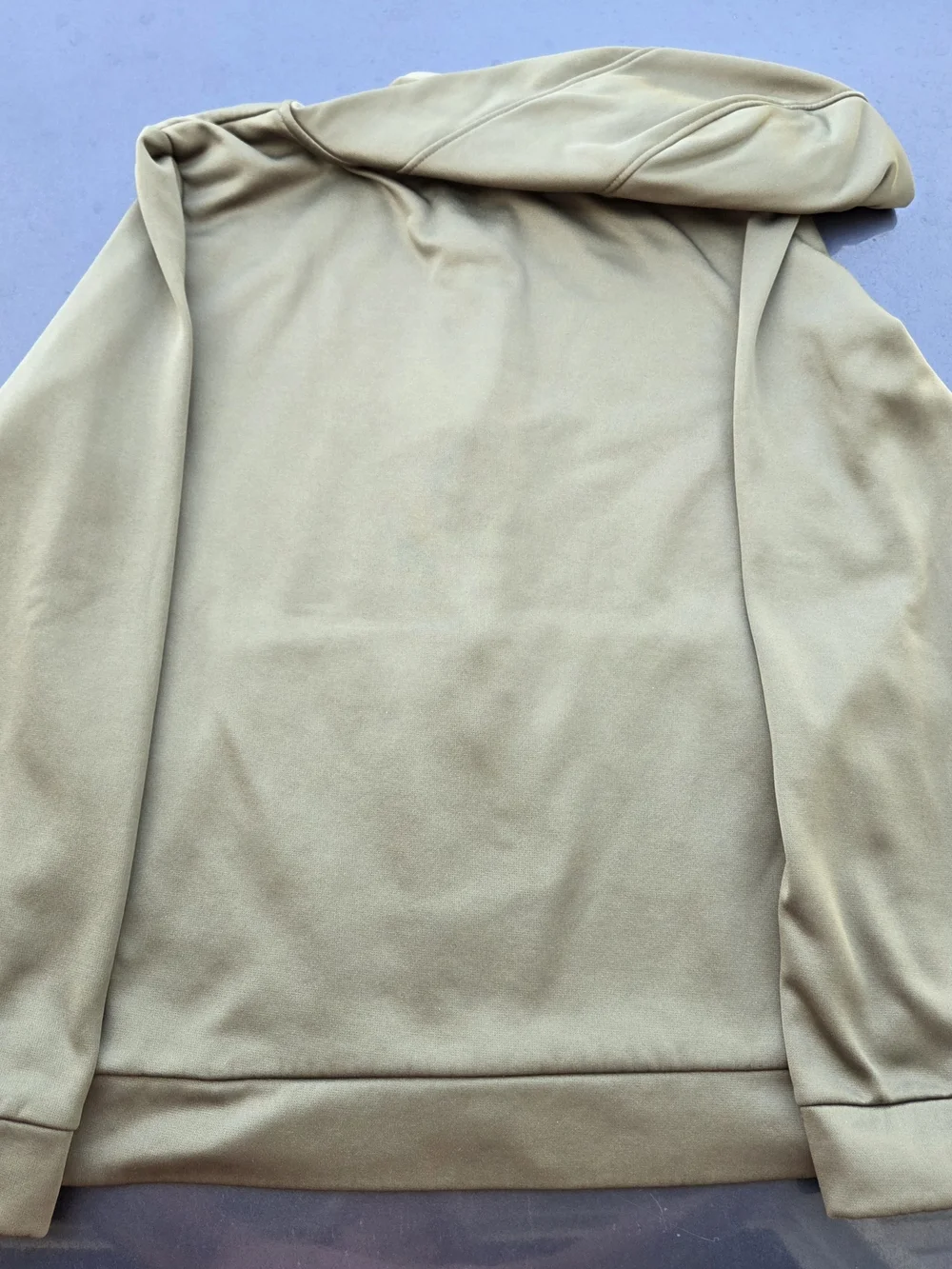 Under Armour Armour Fleece Full Zip Hoodie Youth L Olive Green Loose Sporty